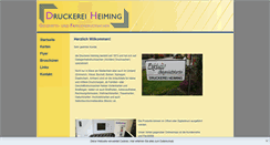 Desktop Screenshot of druckerei-heiming.de