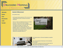 Tablet Screenshot of druckerei-heiming.de